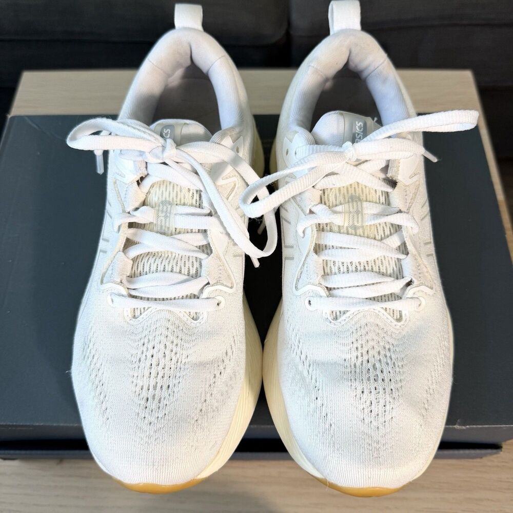 ASICS Gel-Cumulus 25 White Gum Running Shoes 1012B441 Women's Size 8.5 - Picture 5 of 12